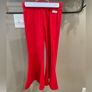 Red flare Sew Sassy Pants size 6